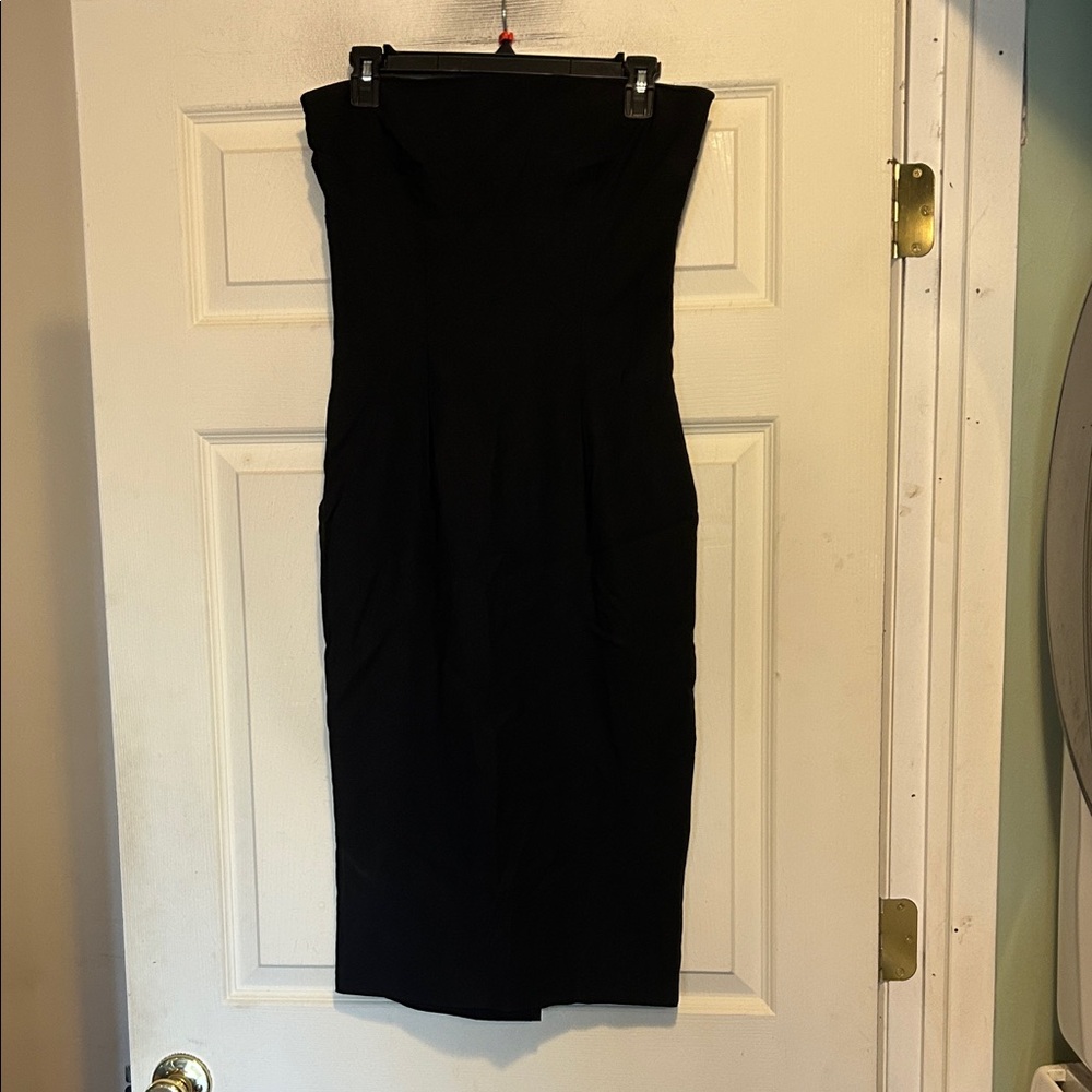 Lipsy Strapless Dress Size Large Black